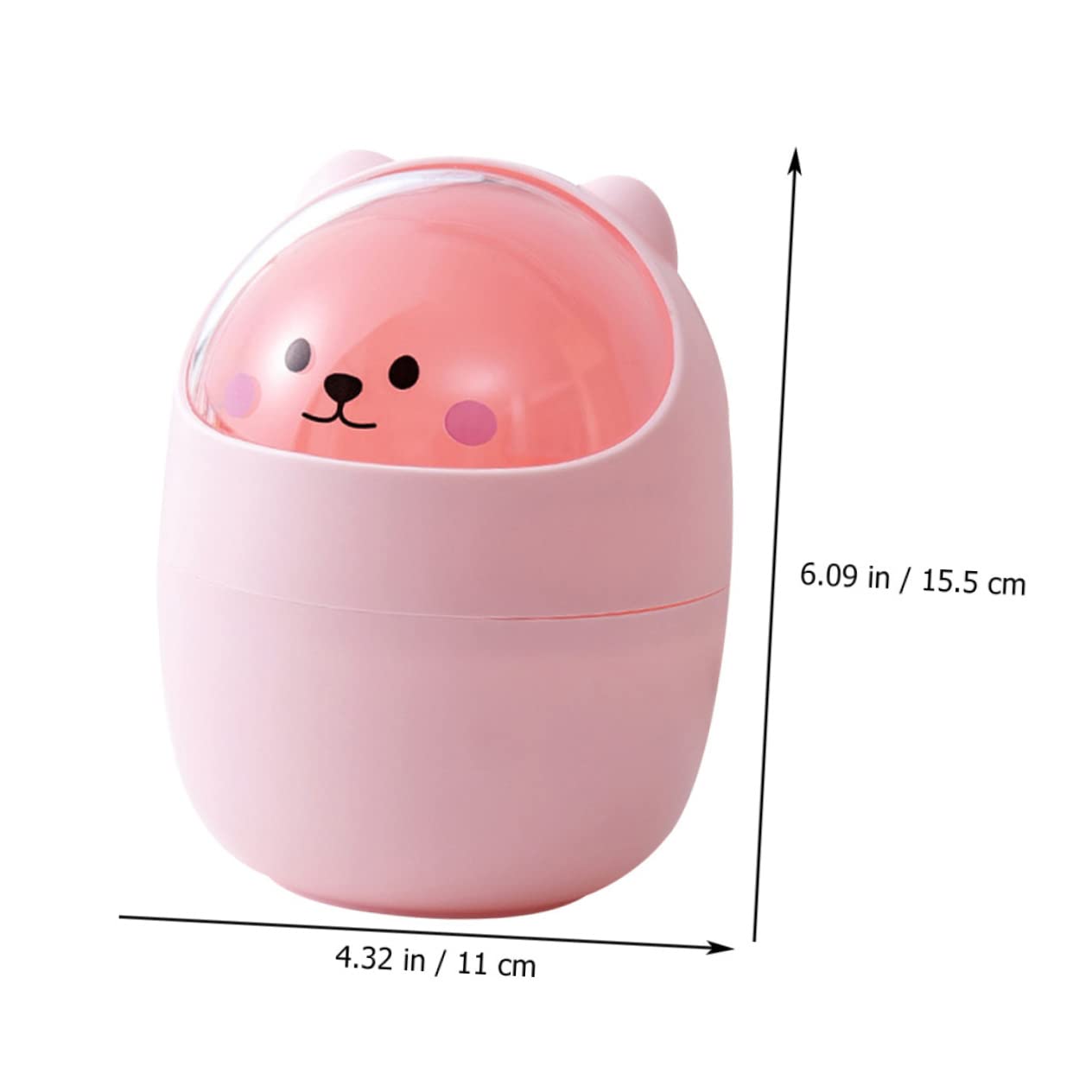 Amosfun Erdbeer-Mini-Mülleimer – Süßer Tischpapierkorb Für Büro & Zuhause