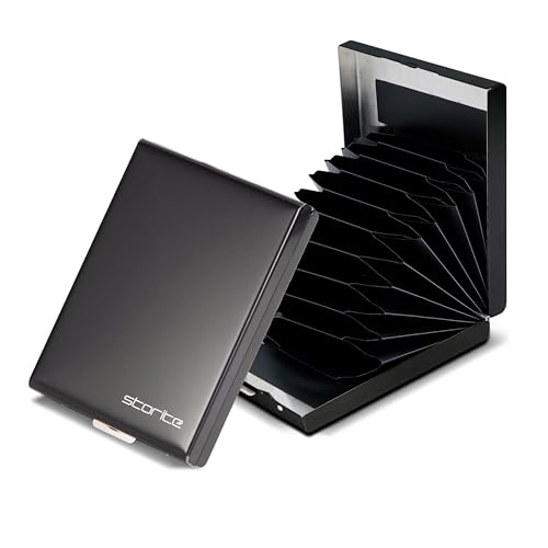 Storite 10 Slot RFID Blocking Vertical Metal Slim Credit Debit AT...