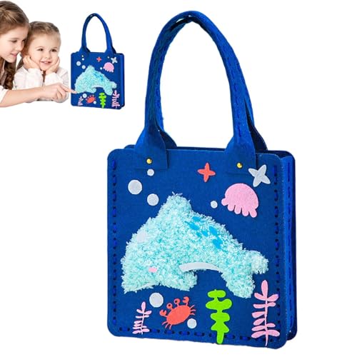 de mano – de libros hecha a mano | Kit de manualidades, no tejida reutilizable para almacenamiento, jardín de infantes, viajes, compras, escuela