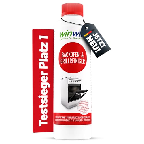 winwinCLEAN Backofenreiniger & Grillreiniger [Testsieger Stiftung Warentest] Starker Intensivreiniger & Fettlöser für hartnäckige Ablagerungen I Backofen Gasgrill Ceranfeld Original 1000ml