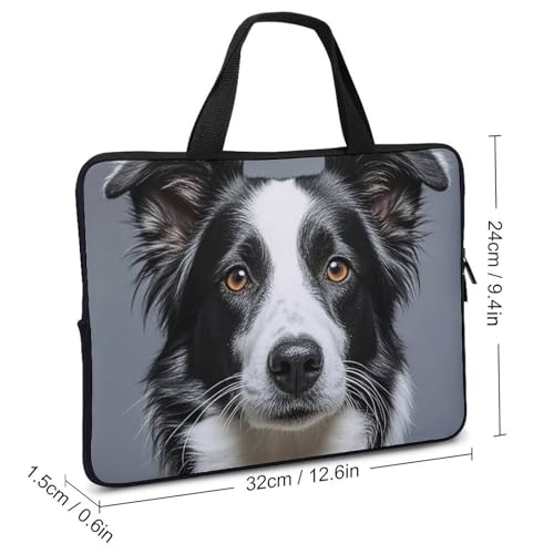 Housse Border Collie pour ordi 12 pouces - Protection pc voyage
