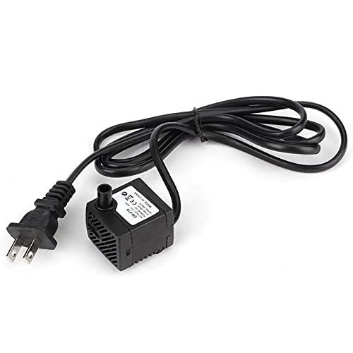 Joyzan Small Fountain Pump, Mini Ultra Quiet Submersible Water Pump Aquarium Fish Tank Pond Waterfall Tabletop Feature Statuary Pet Hydroponics Systems Indoor Outdoor Garden Flow Rate 150L/H 2W