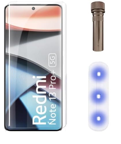 Image of MACLEN Ultra Premium HD Adavnced Glue UV Curved Tempered Glass for Redmi Note 13 Pro Plus 5G | With HD clearity full curved edge protection and Installation Kit