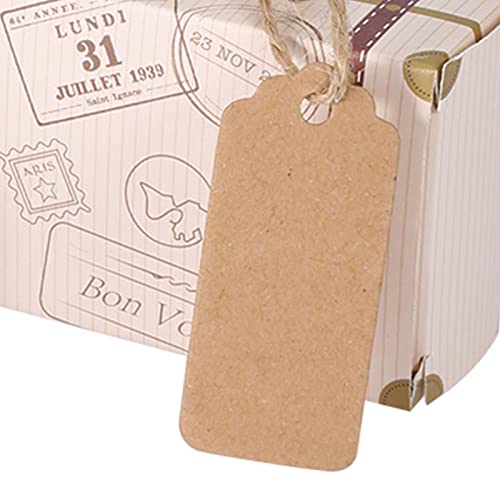 Yosoo Mini mala, conjunto de 50 peças/caixa de presente portátil de papelão para festa de casamento,