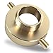 Happy Tree Brass Fire Hydrant Adapter with Pin Lug Brass Fire Equipment 2-1/2" NST (NH) Female x 1-1/2" NST (NH) Male