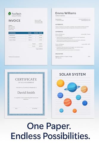 Image of OpenFirst A3 Size 100 GSM Premium Digital Paper Ultra Smooth Super White Sheets | Inkjet Printer Friendly | Ideal for Colour Prints, Invoices, Pack of 25 Sheets