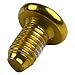 12 Pack M5 x 9mm for T25 Stainless Steel Bolts for Disc Brake and Fixing – Red/Blue/Gold/Black Road Mountain for Bike Fasteners(Gold)