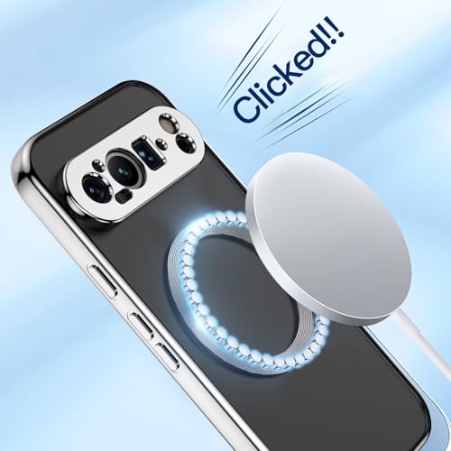 ESONG Magnetic Clear for Google Pixel 9 Pro XL Silicone Protection Case with MagSafe, Wireless Charging - Image 3