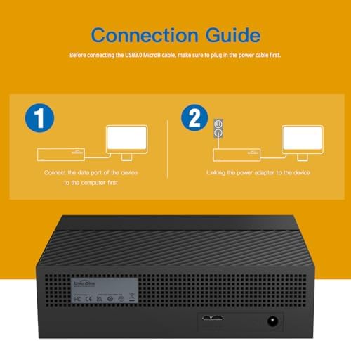 UnionSine Desktop External Hard Drive 14TB, USB3.0 3.5" HDD Storage - 4