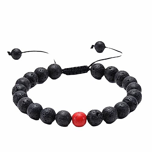 Bracelet élastique en pierre naturelle 8mm fait main, bijou mixte ajustable de 19 cm