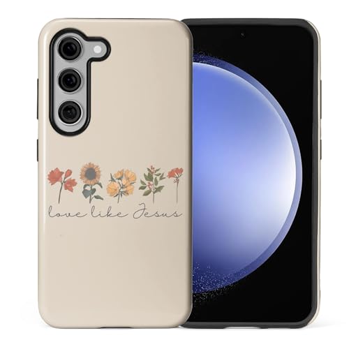 Coque Samsung S23 Plus en silicone souple transparent avec motif spirituel chrétien