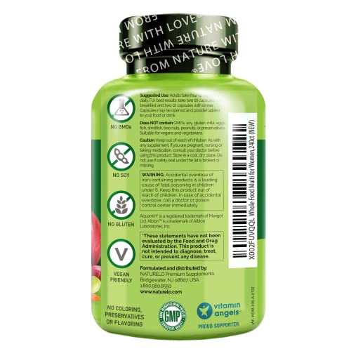 image for NATURELO Whole Food Multivitamin for Women - with Vitamins, Minerals, 