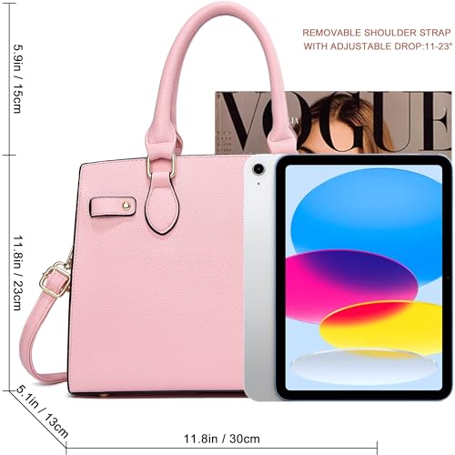 Image of DMICXEL Tote Bag Crossbody Purses for Women Shoulder Handbag PU Leather Top Handle Satchel Bags