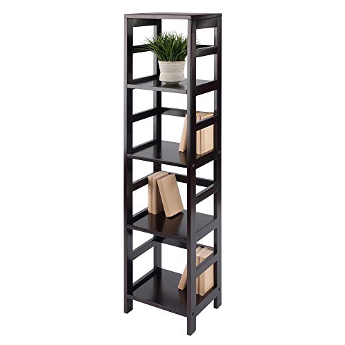 Winsome Wood Leo model name Shelving, Small, Espresso