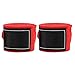 Vbest life 2 Piezas de envolturas de Mano elásticas de Boxeo, 2,5 m de Correa elástica de Boxeo Sanda Muay Thai MMA Taekwondo Vendaje envolturas de Manos(Rojo)