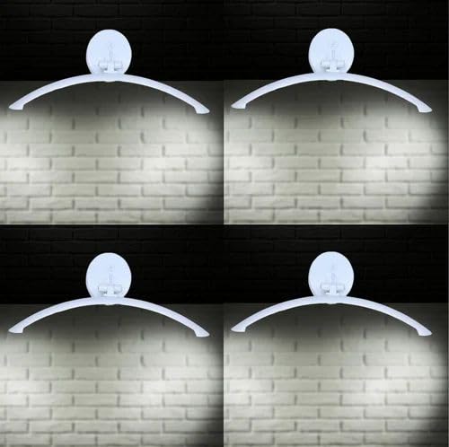 Image of Glowave 12 Watts Curved Long White Light with Rotatable Body Mirror Vanity Bathroom Picture Light - Tricolour (Warm White, White, Natural White) (876)