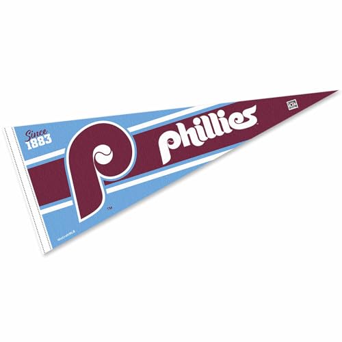 WinCraft Phillies Retro Vintage Throwback Full Size Pennant Flag