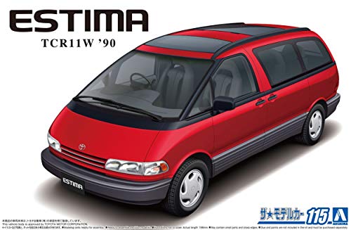 Aoshima Toyota TCR11W Estima Twin Moonroof 1:24 miniatura 4