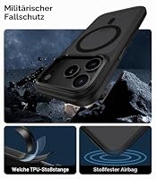 BENKS für iPhone 17 Pro Max Hülle für MagSafe mit Kamerasteuerung, Stoßfest Kratzfest Transluzente Matt Handyhülle für iPhone 17 Pro Max Case 6,9 Zoll, Schwarz – Ansicht 3
