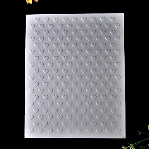 Kwan Crafts Heart Plastic Embossing Folders for Card Making Scrapbooking and Other Paper Crafts, 12.1x15.2cm - Thumbnail 4