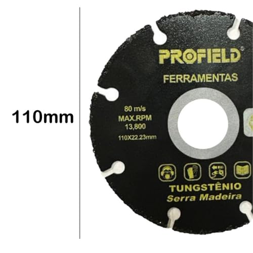 Disco Tungstenio Corte Madeira Para Esmerilhadeira Serra Marmore Makita Alta Performance