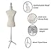 Female Dress Form Mannequin Torso Display Height Adjustable Mannequin Stand Realistic Model Display Body Tripod Stand Clothing Forms, Beige