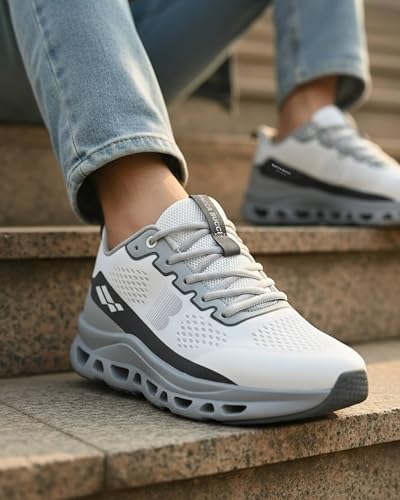 Image of Bacca Bucci Balance Men's Sports Sneakers | Ultra-Light Jacquard Running Shoes with Cushioned Rebound Sole | EVA + Rubber Heavy-Duty Outsole | All-Day Comfort & Breathable Daily Trainers
