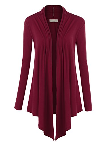 CTC Womens Draped Open- Front Cardigan - Made in USA