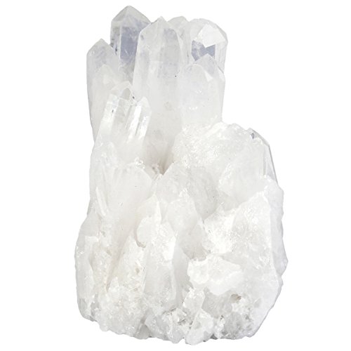 Mookaitedecor Natural Clear Quartz Crystal Cluster Mineral Geode Druzy Specimen, 0.33Lb-0.46Lb #TOP2