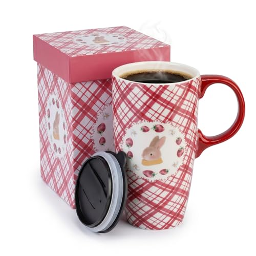 Taza de Cerámica para Viaje 17oz con Tapa y Asa miniatura 1