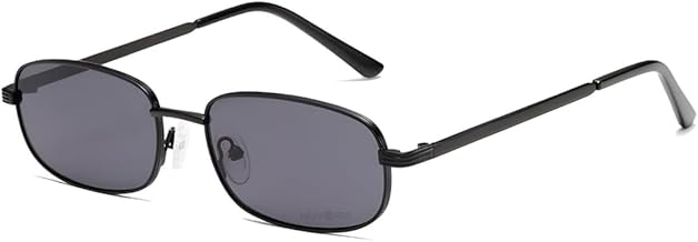 Rectangle Retro UV Protection Sunglasses for Men & Women, Stylish 90's Narrow Frame