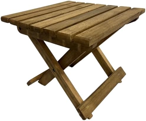 Banco Compacto de Madeira Dobrável Para Viagem - Ibira Sem Pintur...