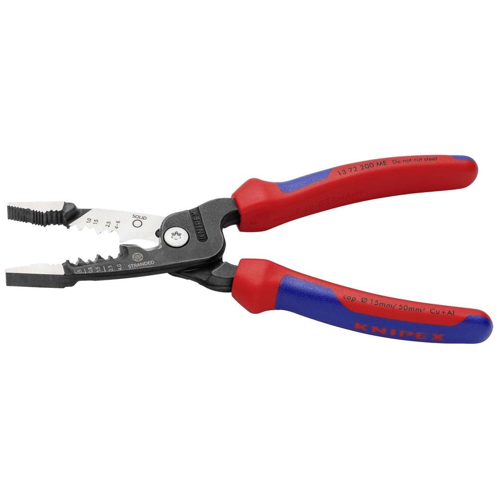 Knipex Pince électrique 5 en 1 modèle métrique avec poignées multimatières 200 mm, 13 72 200 ME
