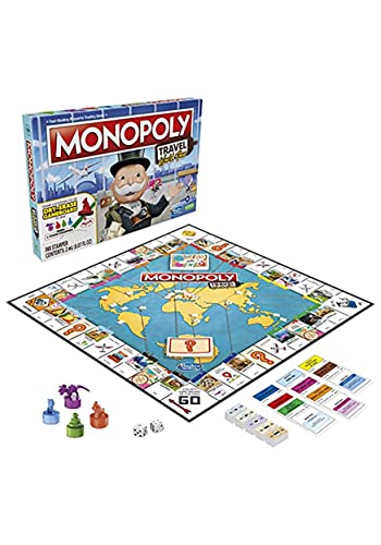 Monopoly Travel World Tour Board Game for Families and Kids Ages 8+, with Token Stampers and Dry-Erase Gameboard, Buy Travel Destinations – Image 5