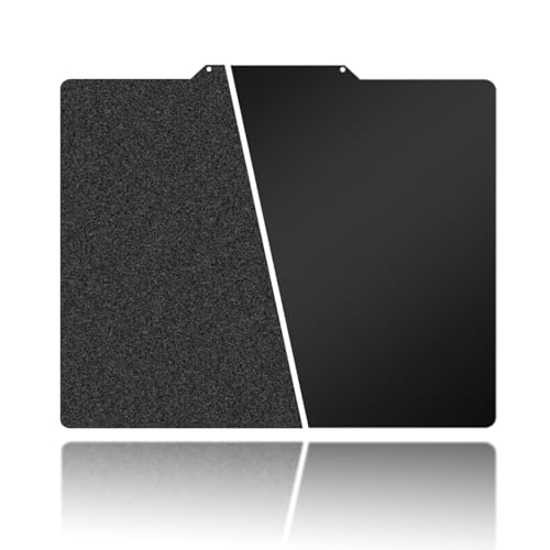 Image of 300x250mm Black Build Plate for QIDI X-Max /X-CF /SV01 /SV02, Double Sided Textured PEI+Smooth PEI Flexible Spring Steel Platform Heated Printing Bed for Q1D1 X-Max /X-CF /SV01 /SV02 3D Printer