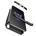 Produktbild Karomenic 360 Grad Hülle + Panzerglas kompatibel mit Huawei P10 Hart PC Schutzhülle 3 in 1 Full Body Rundumschutz Stoßfest Ganzkörper Bumper Handyhülle Hardcase Cover,Schwarz