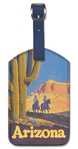 Image of Pacifica Island Art Leatherette Luggage Baggage Tag - Arizona by Don Perceval