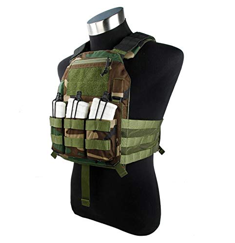 Amazon | TMC 420プレートキャリア（ウッドランド）屋外ゲーム