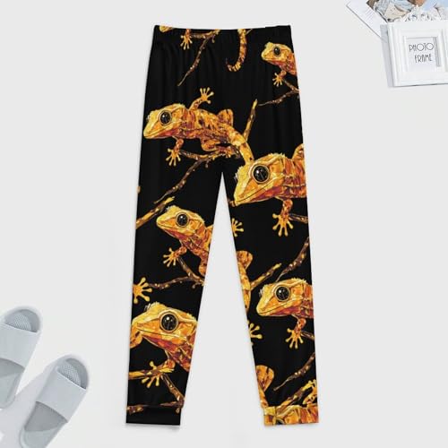 Crested Gecko Men's Pajama Bottoms Sleep Lounge Soft Comfy Pants Sleepwear4