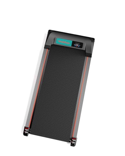 Walking Pad Treadmill, WalkDate Incline Walking Pad Under Desk Treadmills 330 Lbs Capacity, 2.5HP Low Noise Portable Running Machine for Home and Office, with LED Display, Remote Control, Paleblue