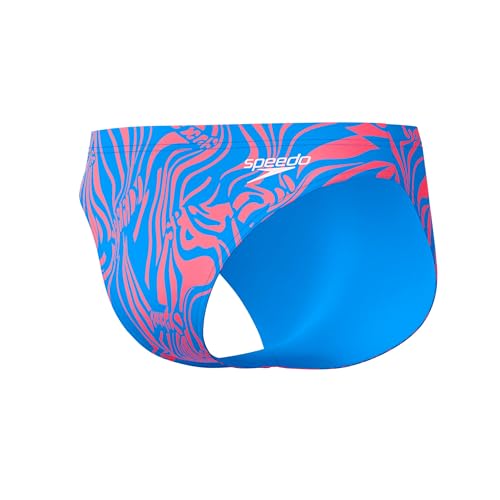 Speedo Herren Beachstar Badehose mit Print 5 cm | Statement Style | Flexibles Material | Strandmode Schwimmbekleidung, Rot, 32