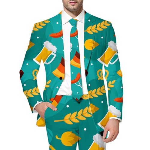 Disfraz de blazer cómodo para evitar calor americana de fiesta de cerveza transpirable hombre