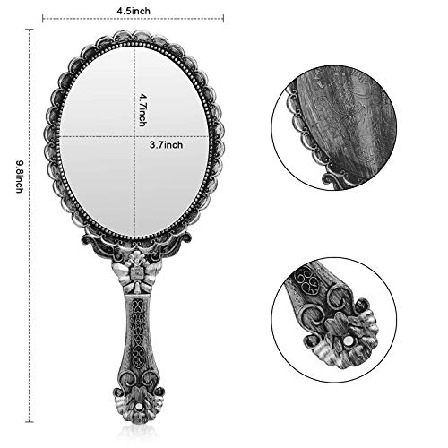 image for Yusong Vintage Handheld Mirror, Small Hand Held Decorative Mirrors for