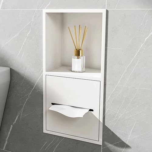 Porte-papier toilette encastré avec étagère : la solution gain de place