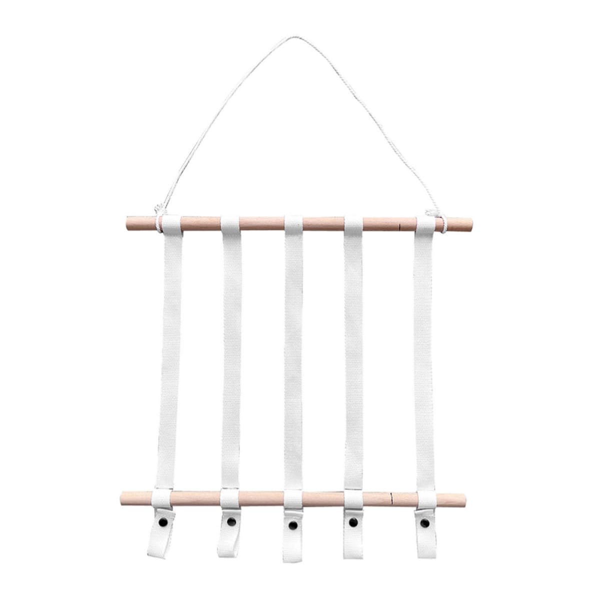 ibasenice Wood and Cloth Hair Clip Holder Wall Mounted Hair Accessories Organizer Lightweight and Easy to Put for Office and Party Decoration