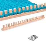 LITURTOO 48' Chunky Blanket Loom - Loom for DIY Throw Blankets, Adjustable Size Hand Knitting Yarn Chunky,No Needles Required,Beginner Friendly Yarn Craft