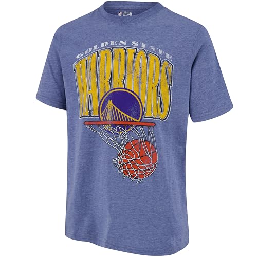 Ultra Game Men's NBA Official Hoops Short Sleeve T-Shirt, Golden State Warriors, Team Color, Medium