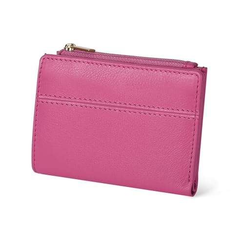 Image of Oak Leathers Wallet For Women Full Grain Leather - Small RFID Coin Purse Credit Card & ID Holder for Ladies,Bifold Wallets for Teenager | Small