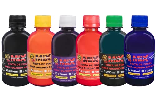 Tinta Para Pincel De Quadro Branco 3 Unidades De 250ml+ De 55 Recargas cada