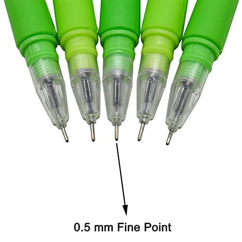 Maydahui 12 bolígrafos gel con diseño animal 0.5 mm negro miniatura 4